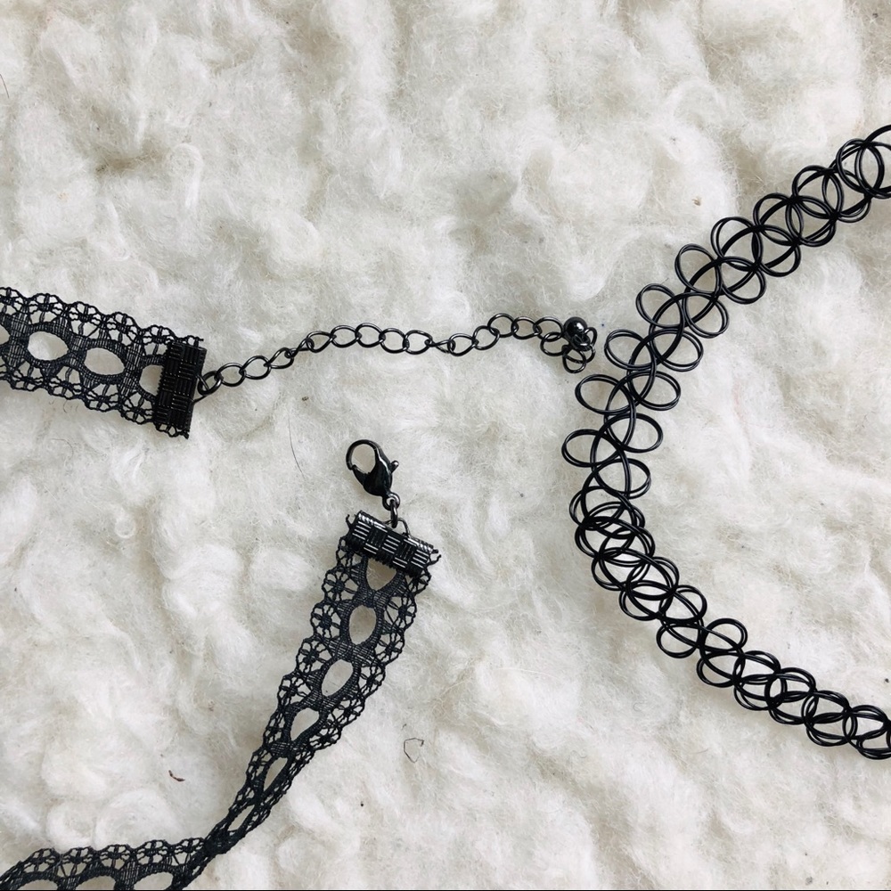NWOT: Set of Three Black Chokers - Picture 4 of 5